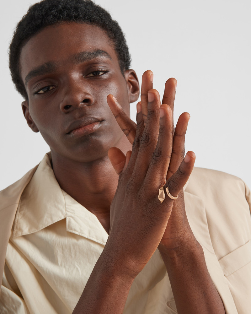 Eternal Gold snake mini ring in pink gold 7