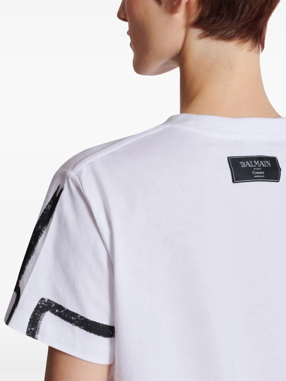 Balmain Women Sl Writing Printed T-Shirt - 6