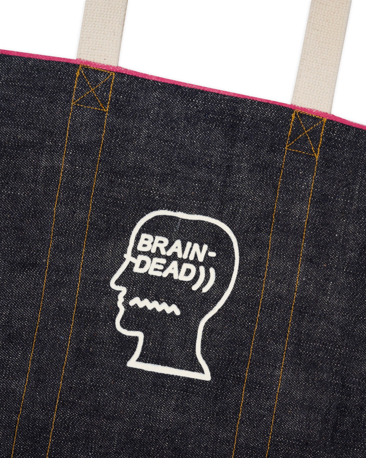 Selvedge Denim Logohead Tote Bag - Indigo - 4