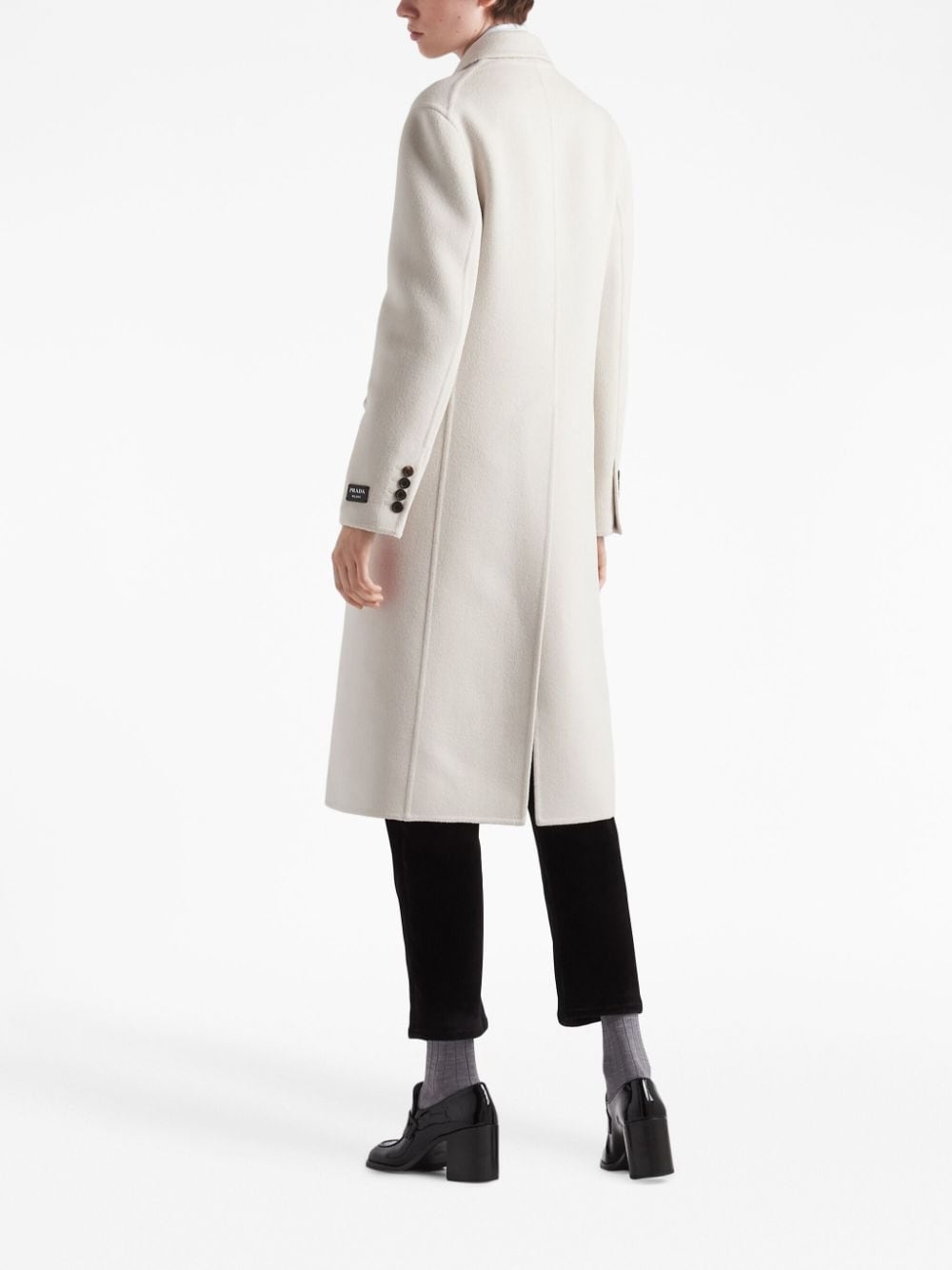 wool single-breasted coat - 4