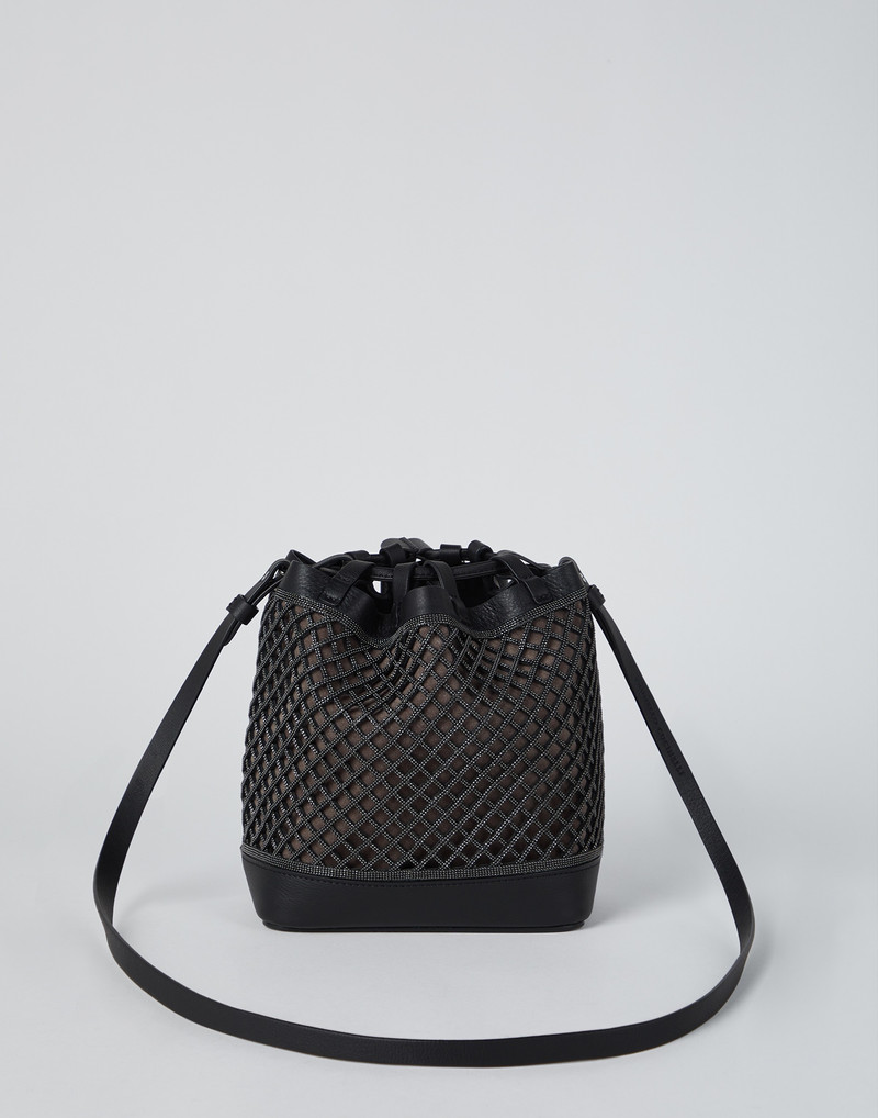 Brunello Cucinelli Precious net bucket bag outlook