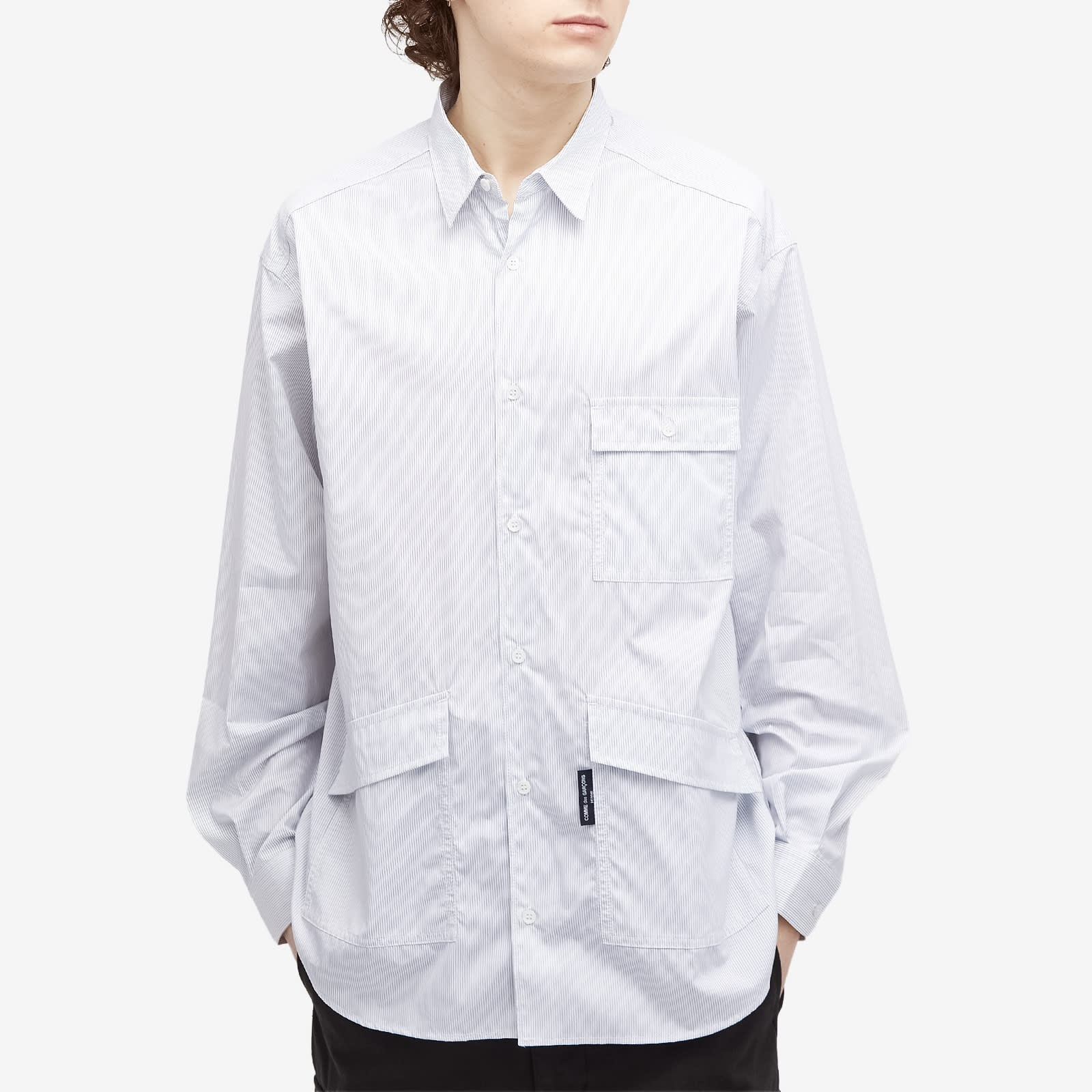 Comme des Garçons Homme Stripe Multi Pocket Shirt - 2