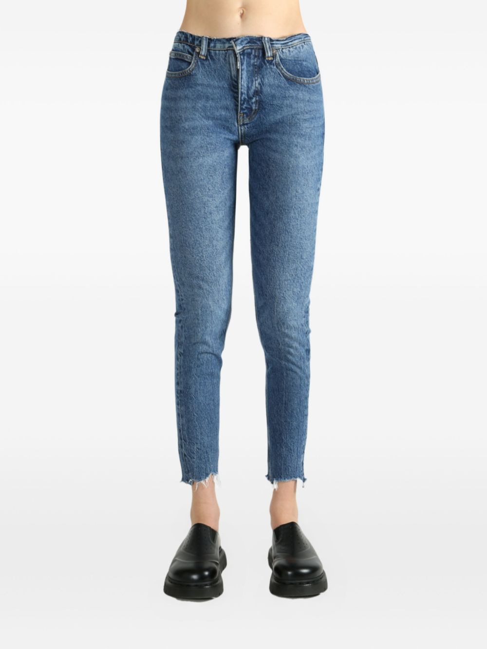 frayed-hem jeans - 2