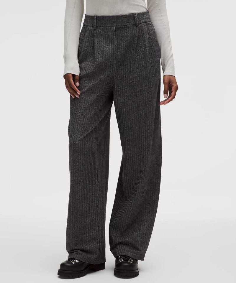 lululemon Daydrift High-Rise Wide-Leg Trouser Regular *Herringbone outlook