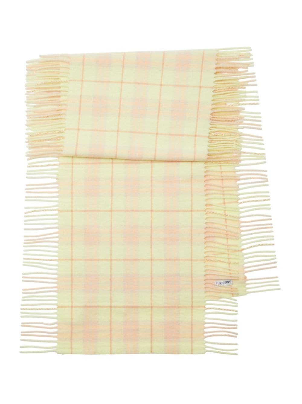 check-print cashmere scarf - 2