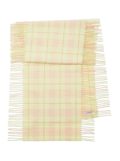 Burberry check-print cashmere scarf outlook