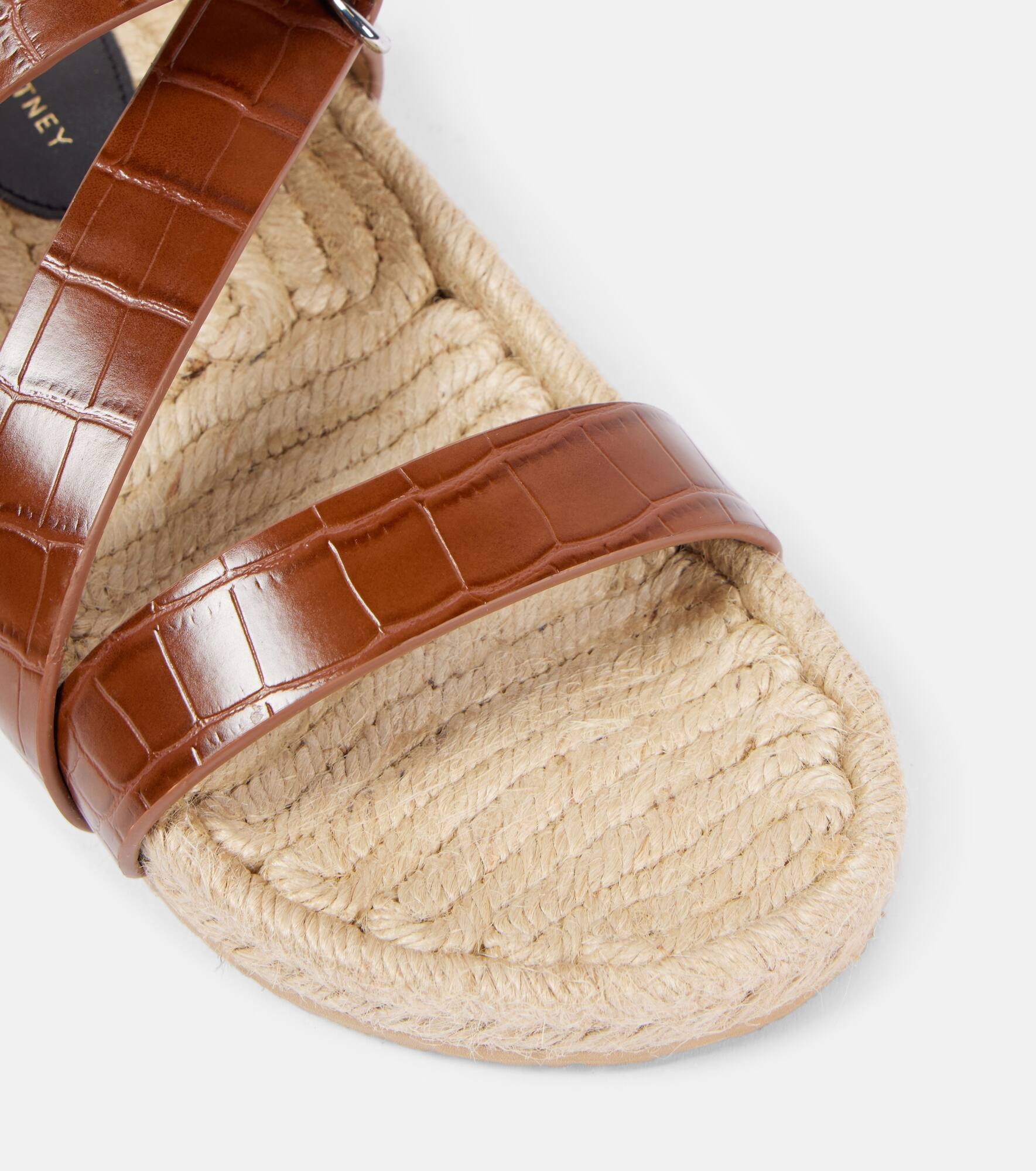 Gaia S-Wave leather espadrille sandals - 5