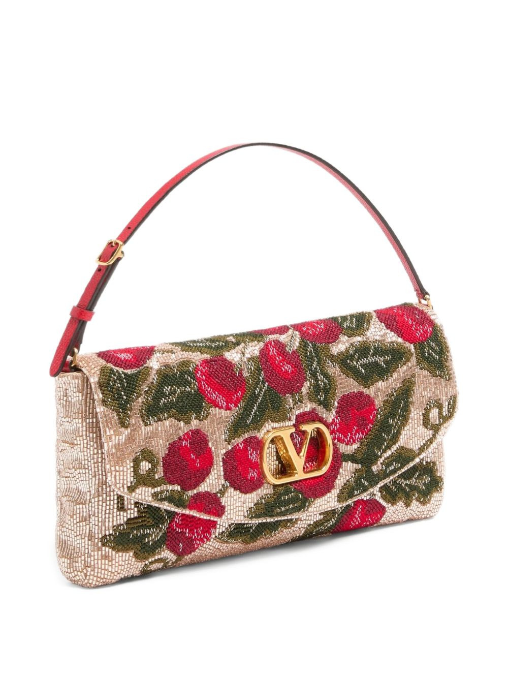 embroidered beaded shoulder bag - 5