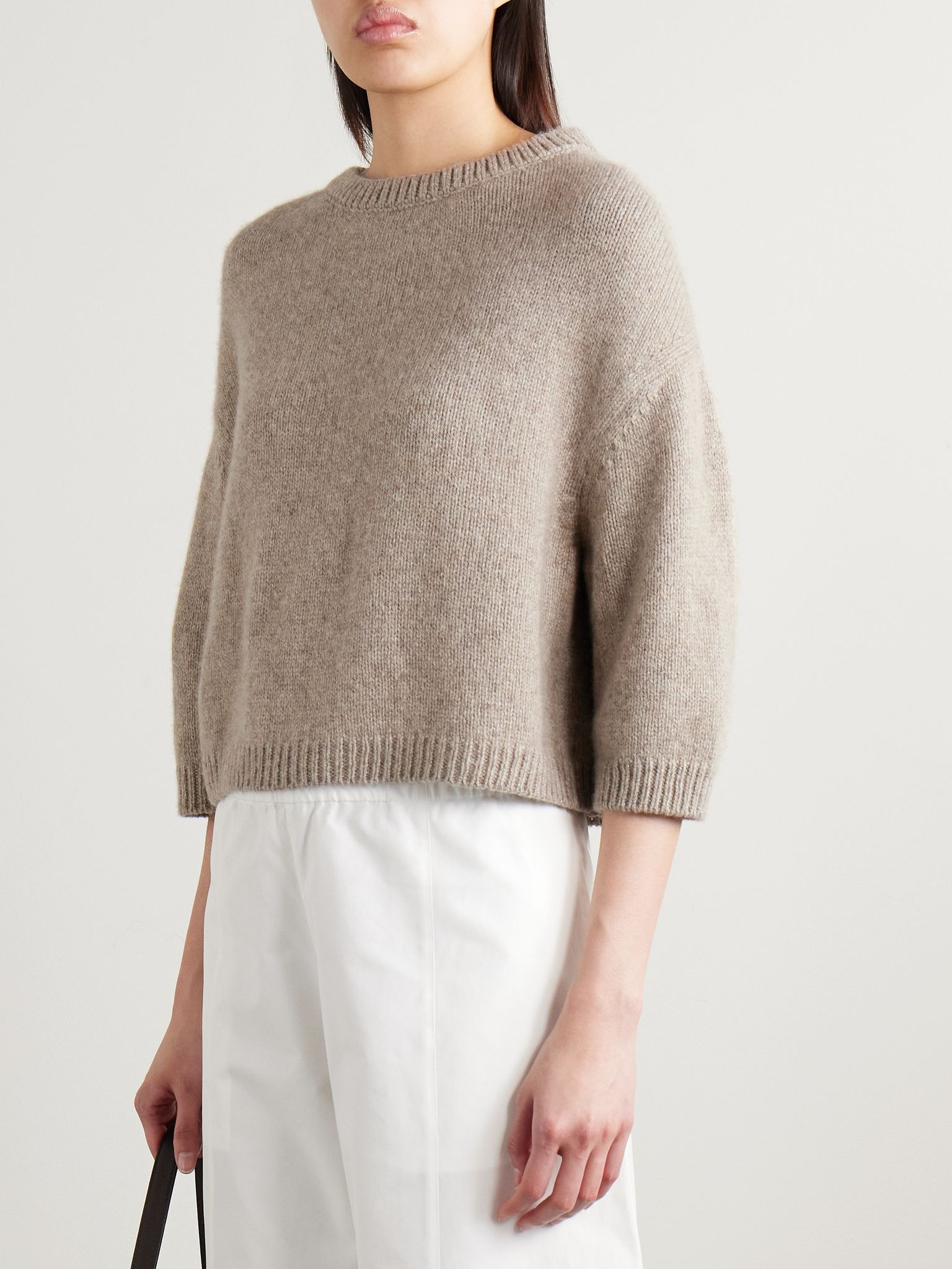 Sabina cashmere sweater Taupe - 3