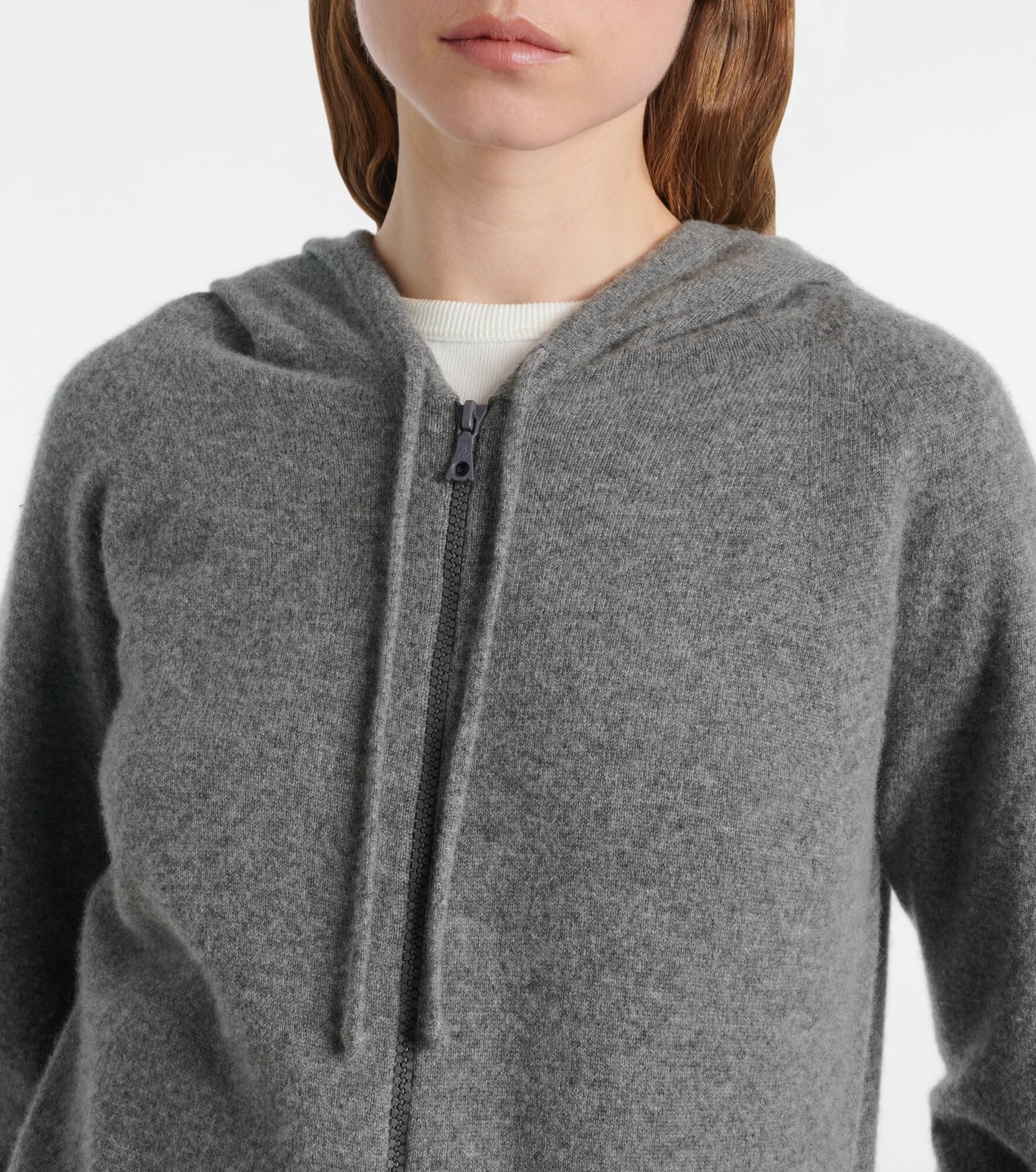 Kawoa cashmere zip-up hoodie - 4