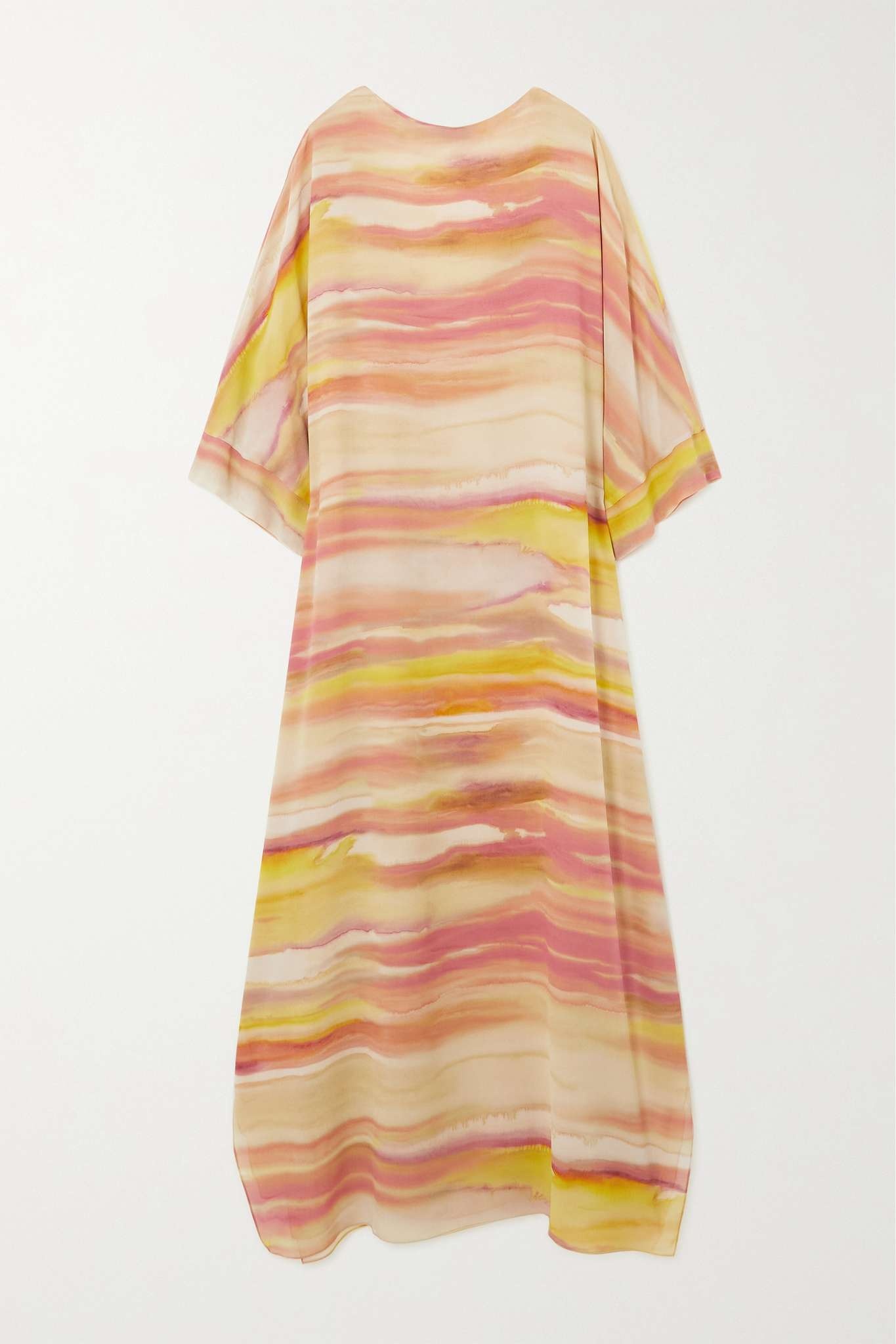 Cillia striped silk-chiffon maxi dress - 1