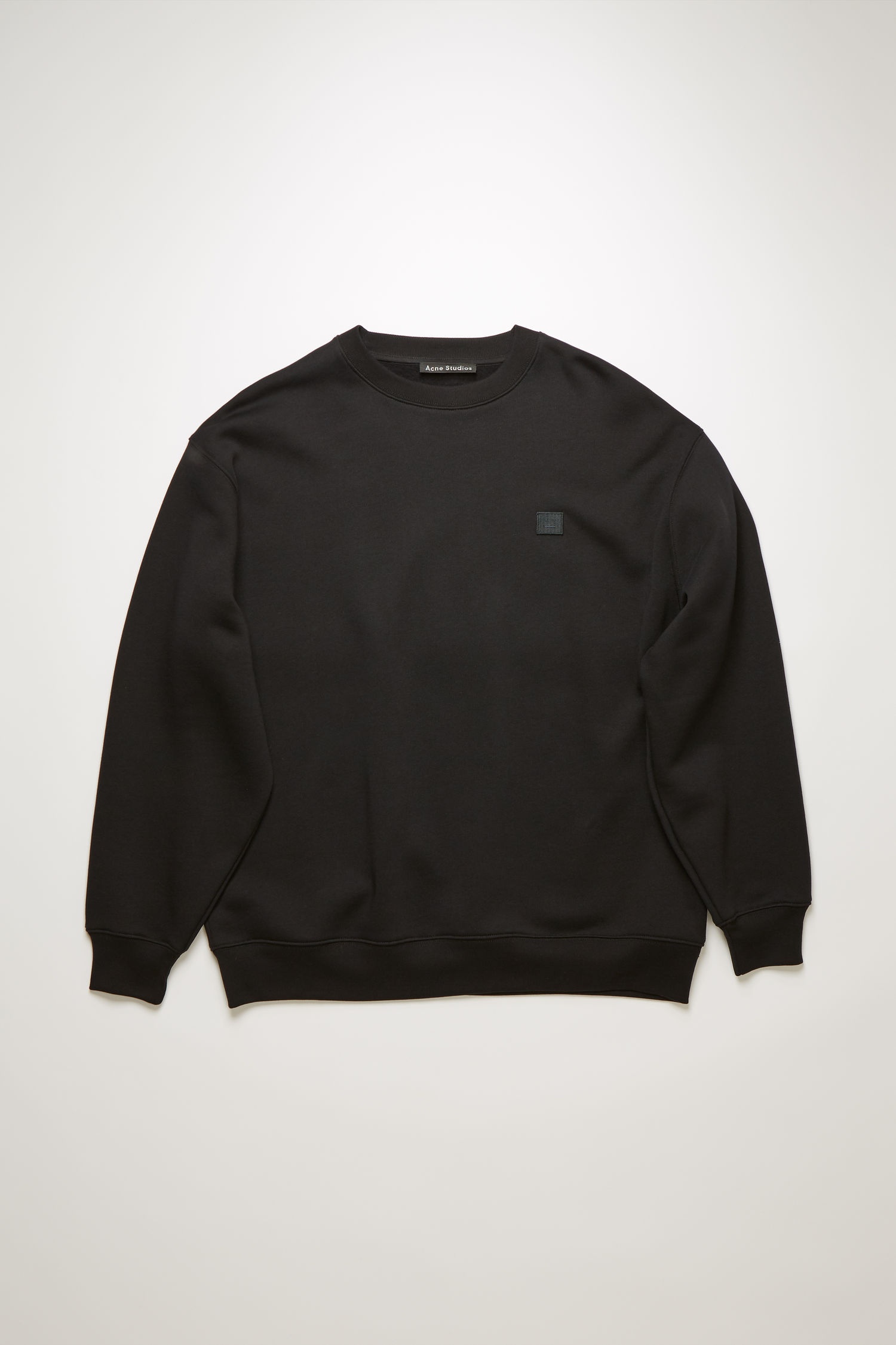 Crew neck sweatshirt black - 1