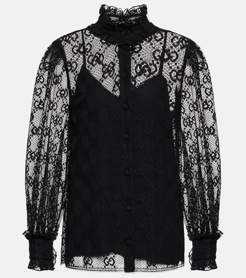 GG lace blouse - 1