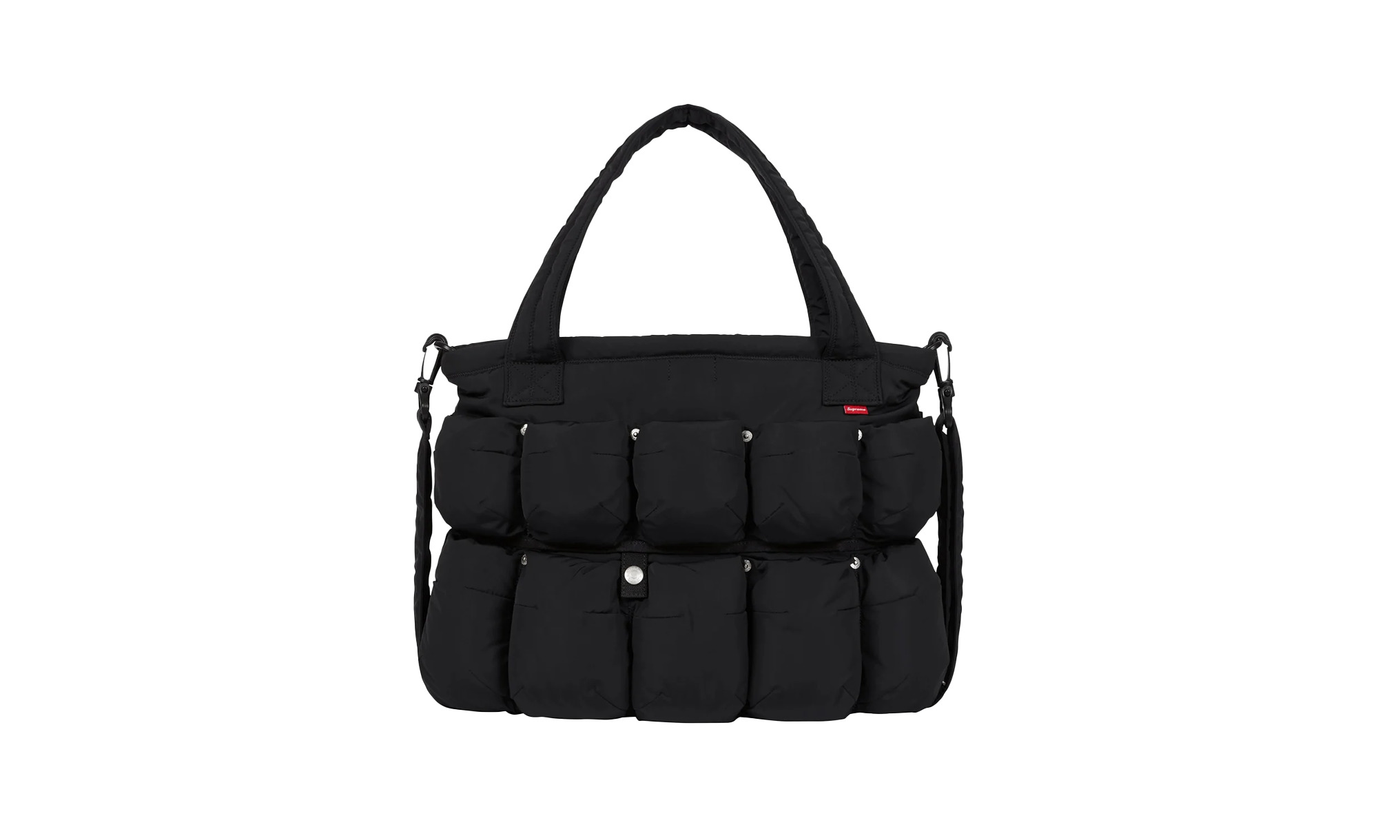 Marithé + François Girbaud Pokachu Puffer Tote Bag "Black" - 3