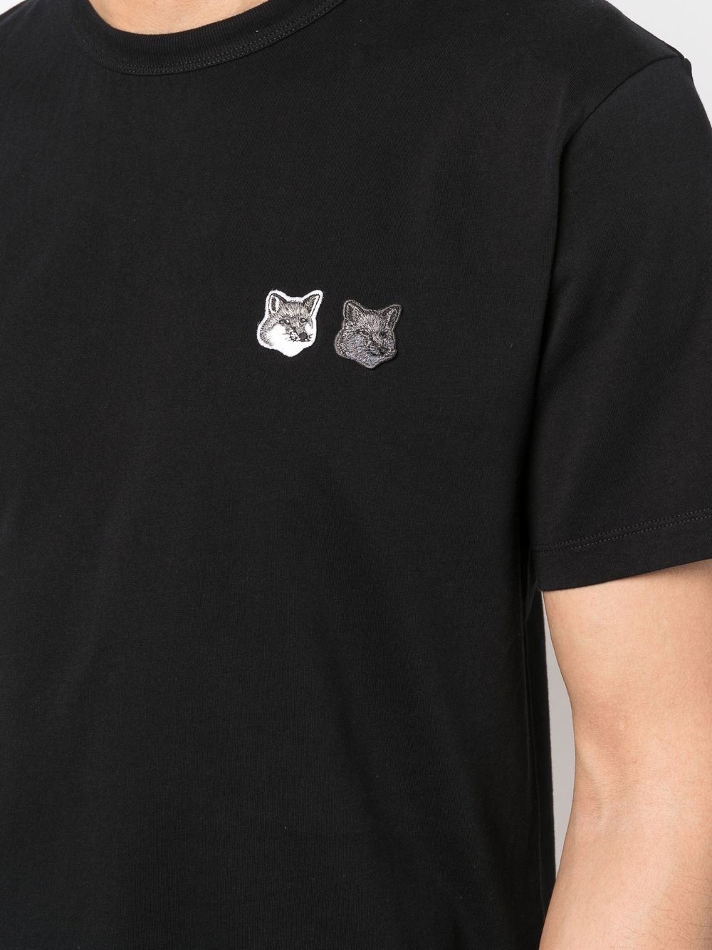 Fox-patch detail T-shirt - 5