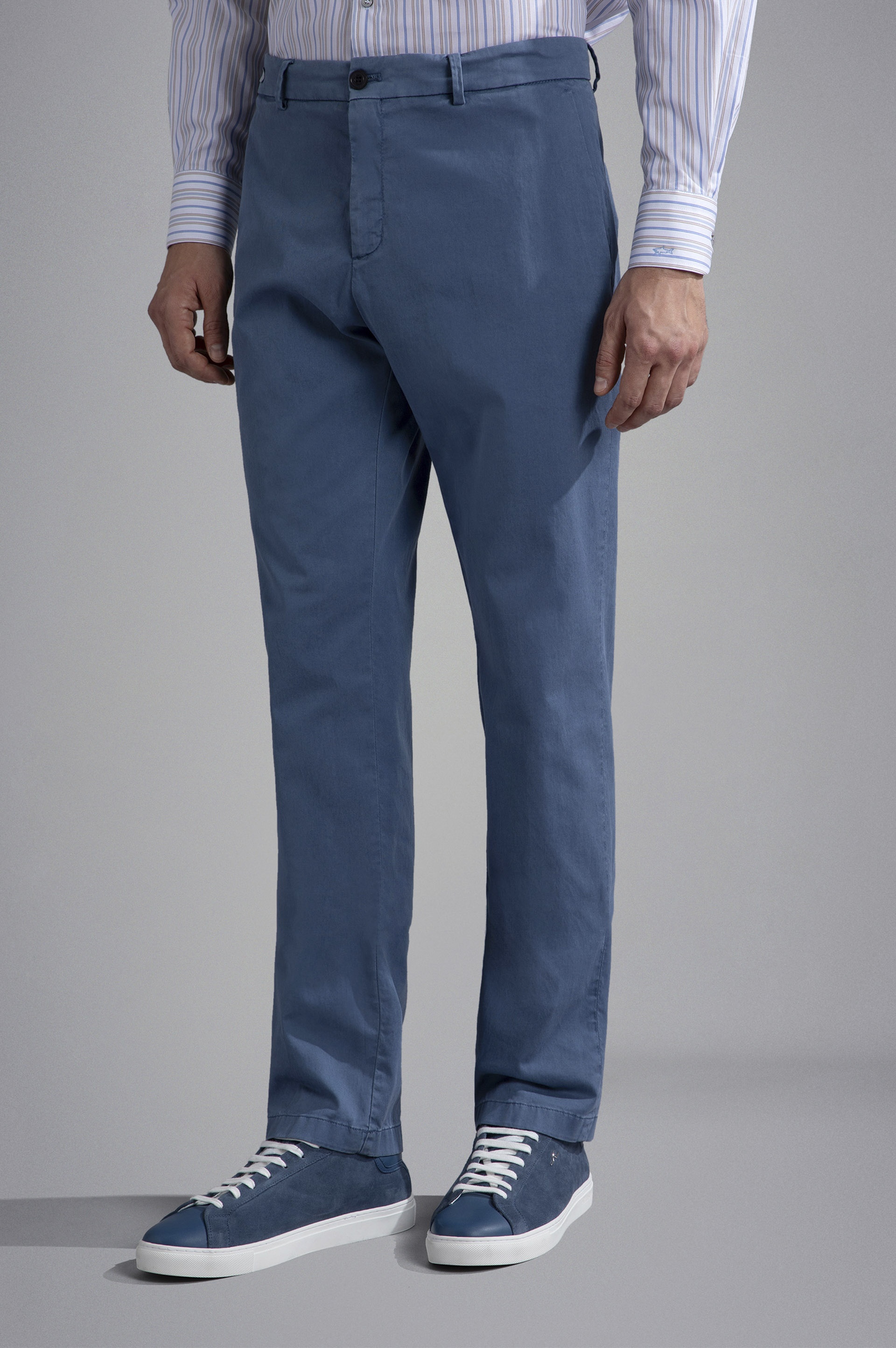 CHINO TENCEL COTTON STRETCH CHINO TROUSERS - 6