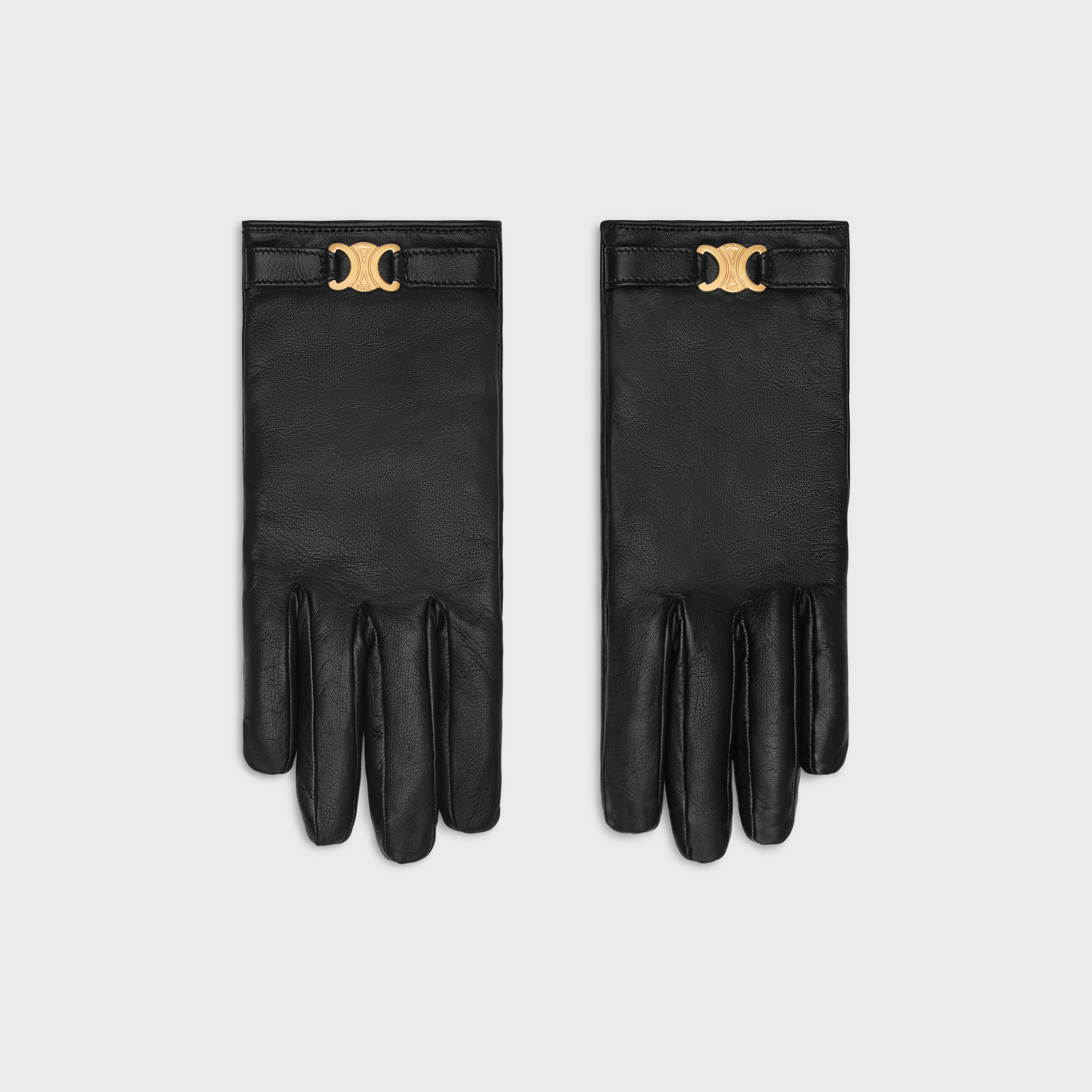 triomphe gloves in plongé lambskin - 1