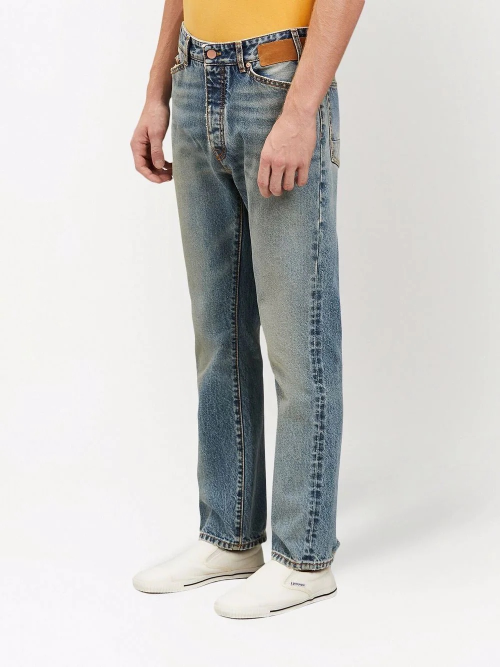 mid-rise straight-leg jeans - 5