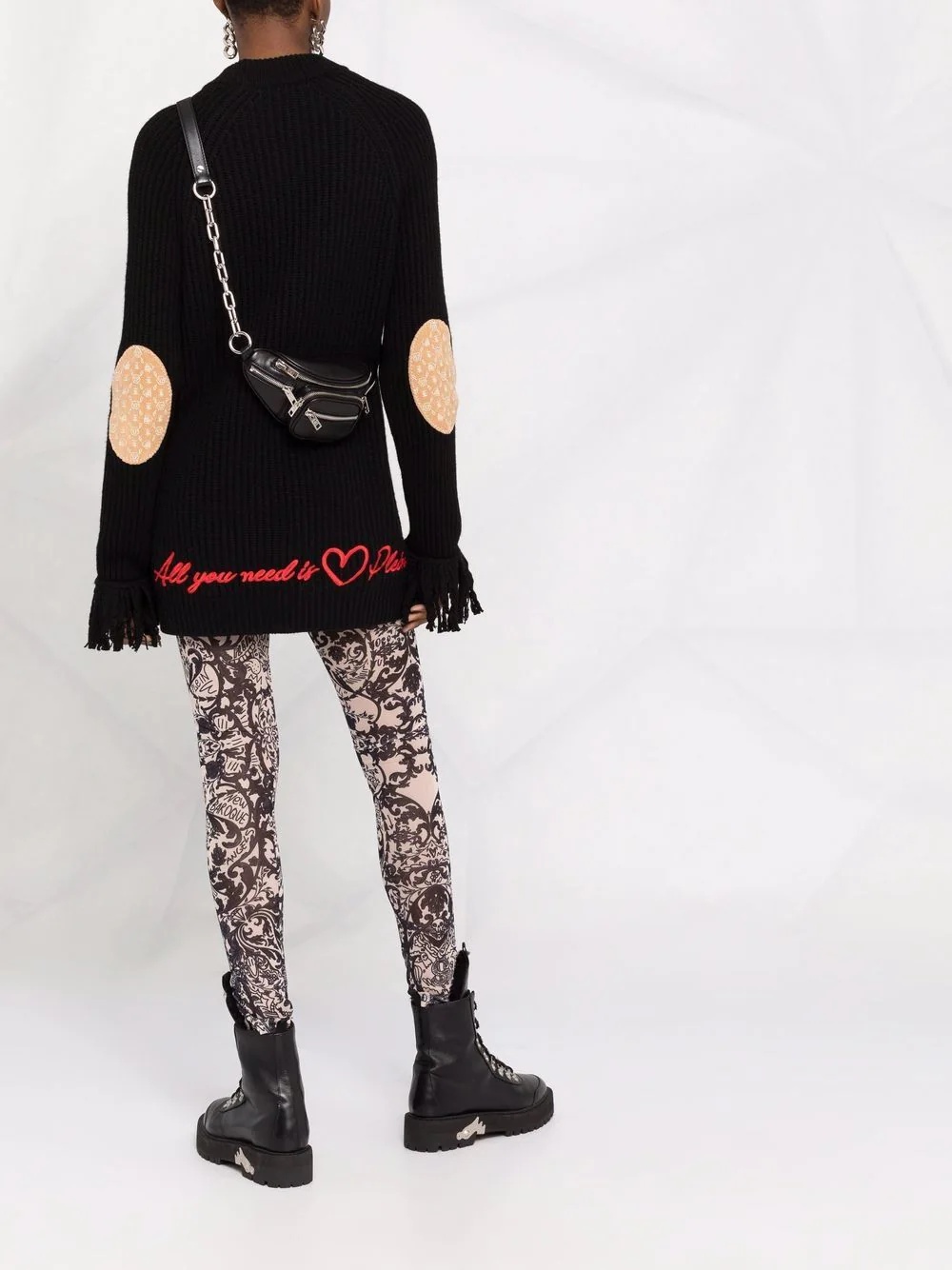 Love Plein cashmere turtle neck - 2