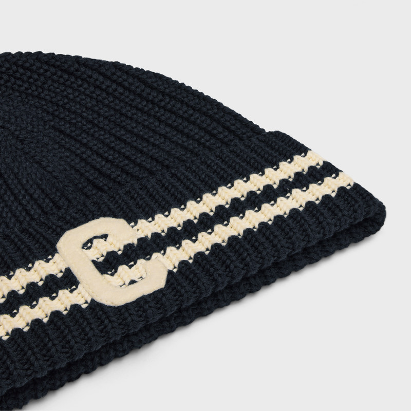 initial beanie in cotton 3