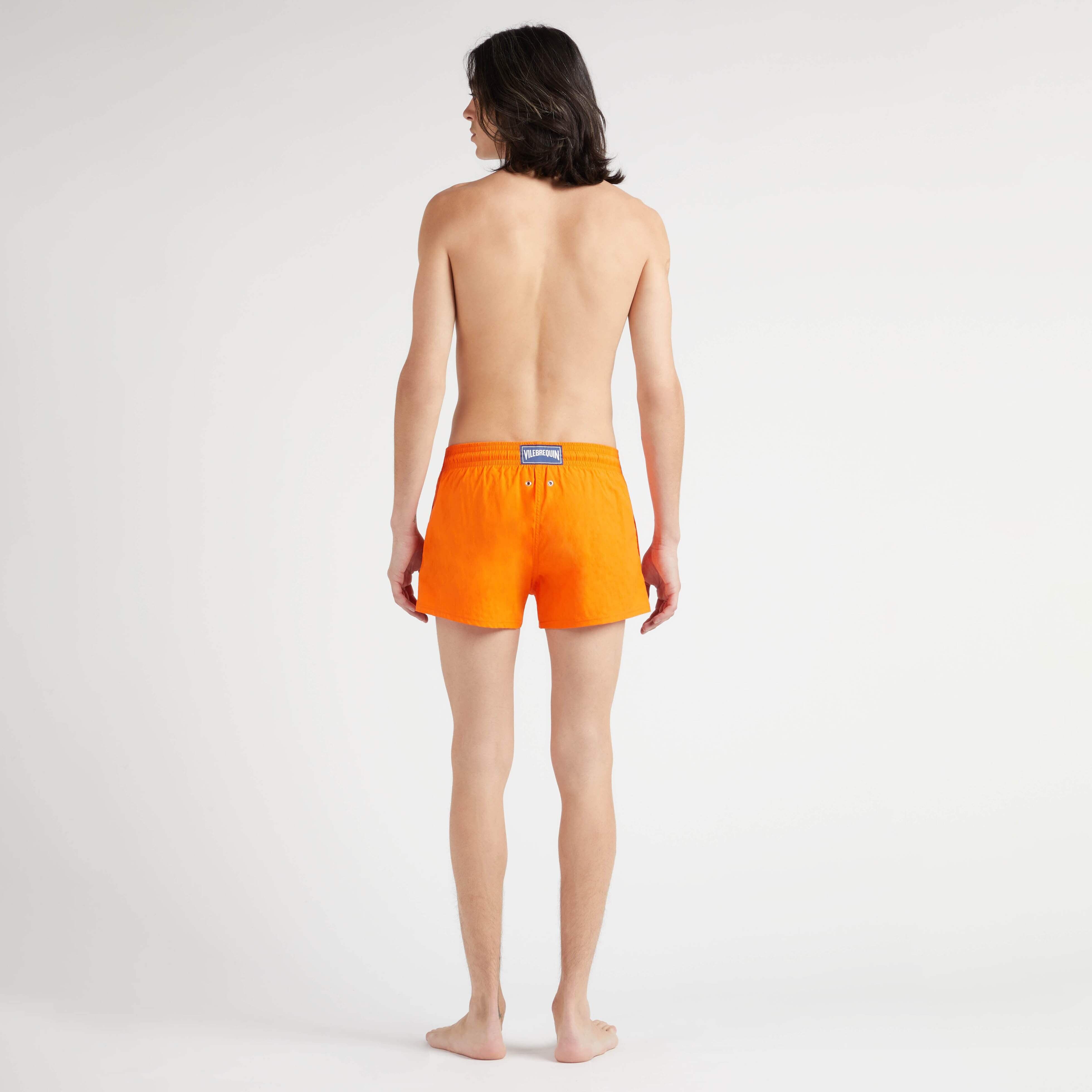 Men Short Swim Trunks Jacquard Turtles - 4