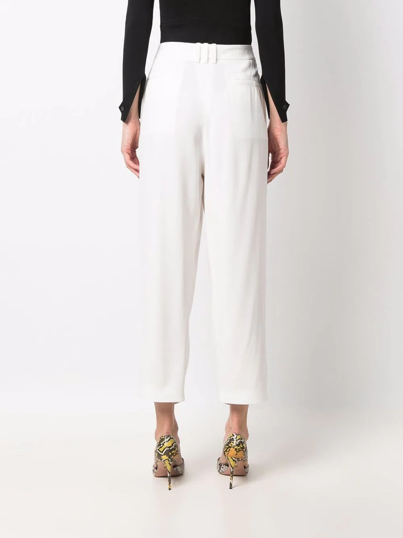 pleated high-waisted trousers 4
