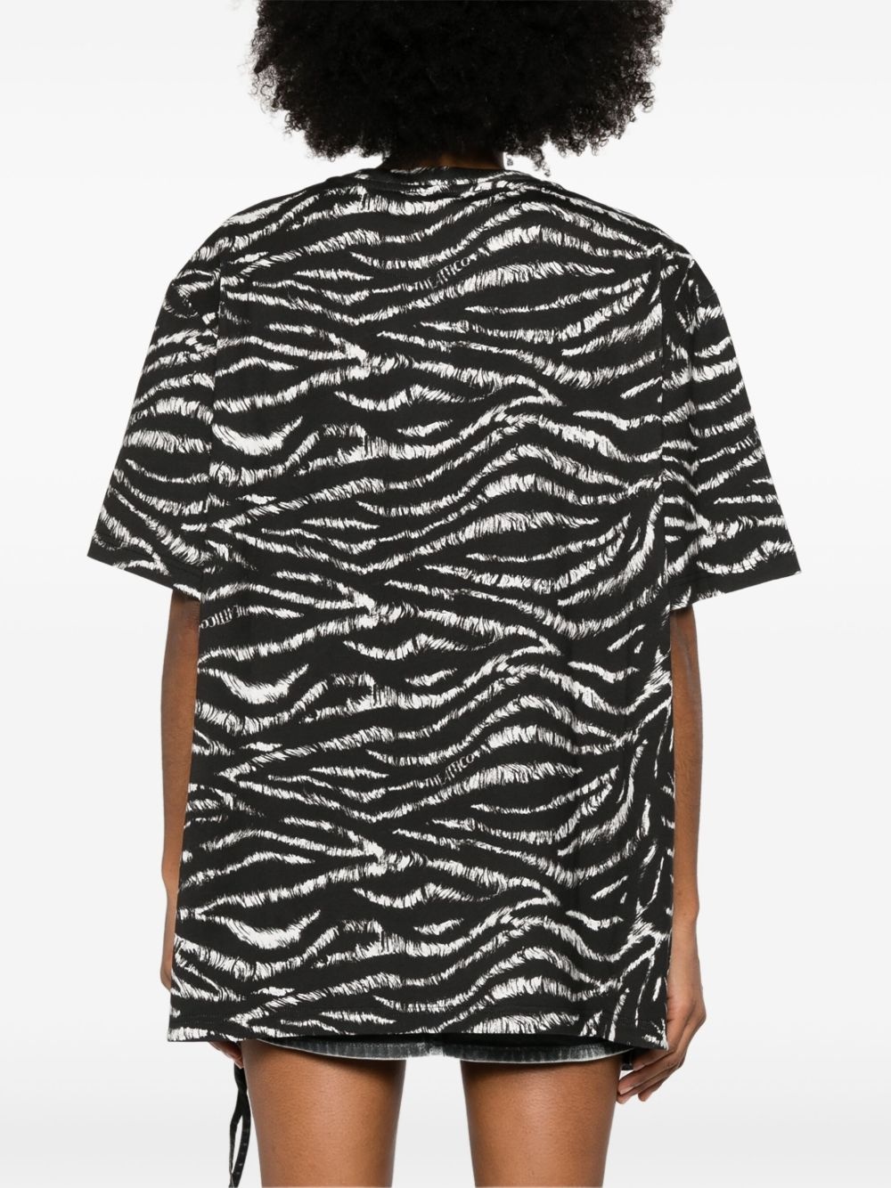zebra-print T-shirt - 4