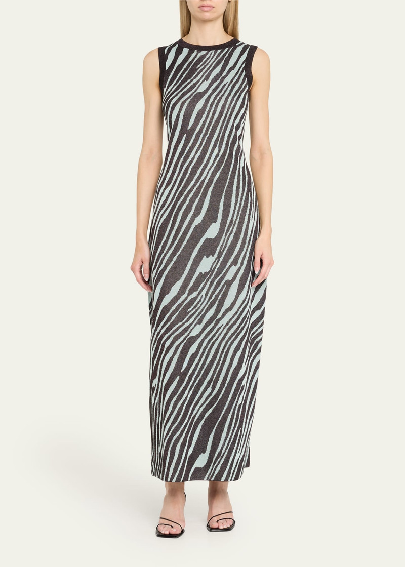 ZANKOV Kimmie Rippled Jacquard Maxi Dress outlook
