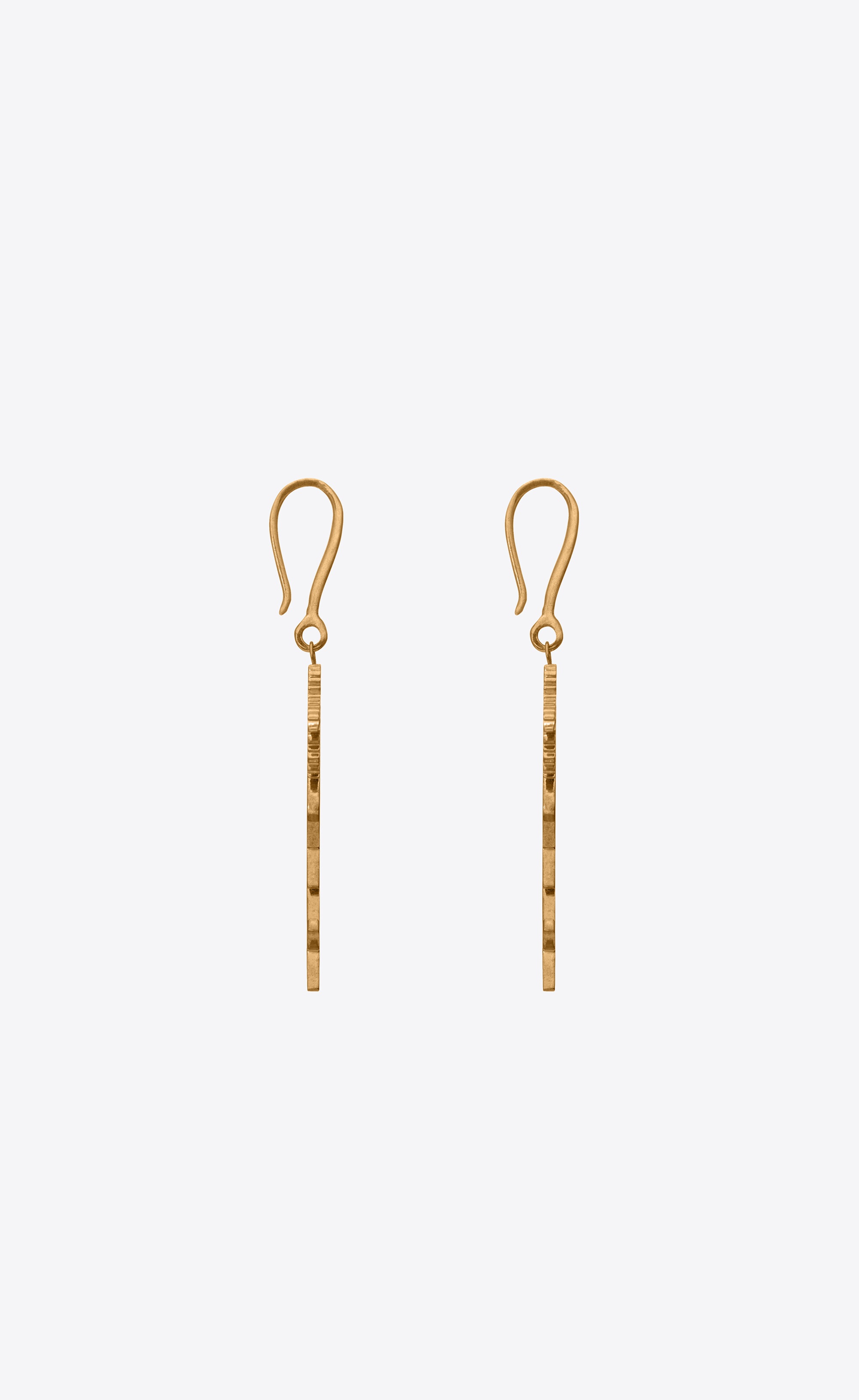 monogram palm earrings in metal - 3