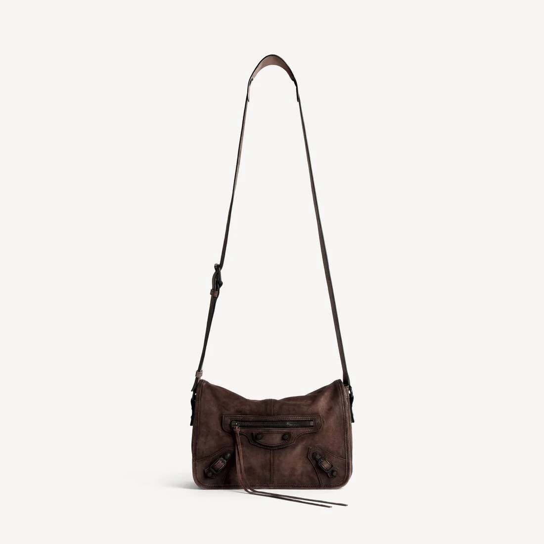Men's Le City Flap Messenger Bag Small in Light Espresso - 1