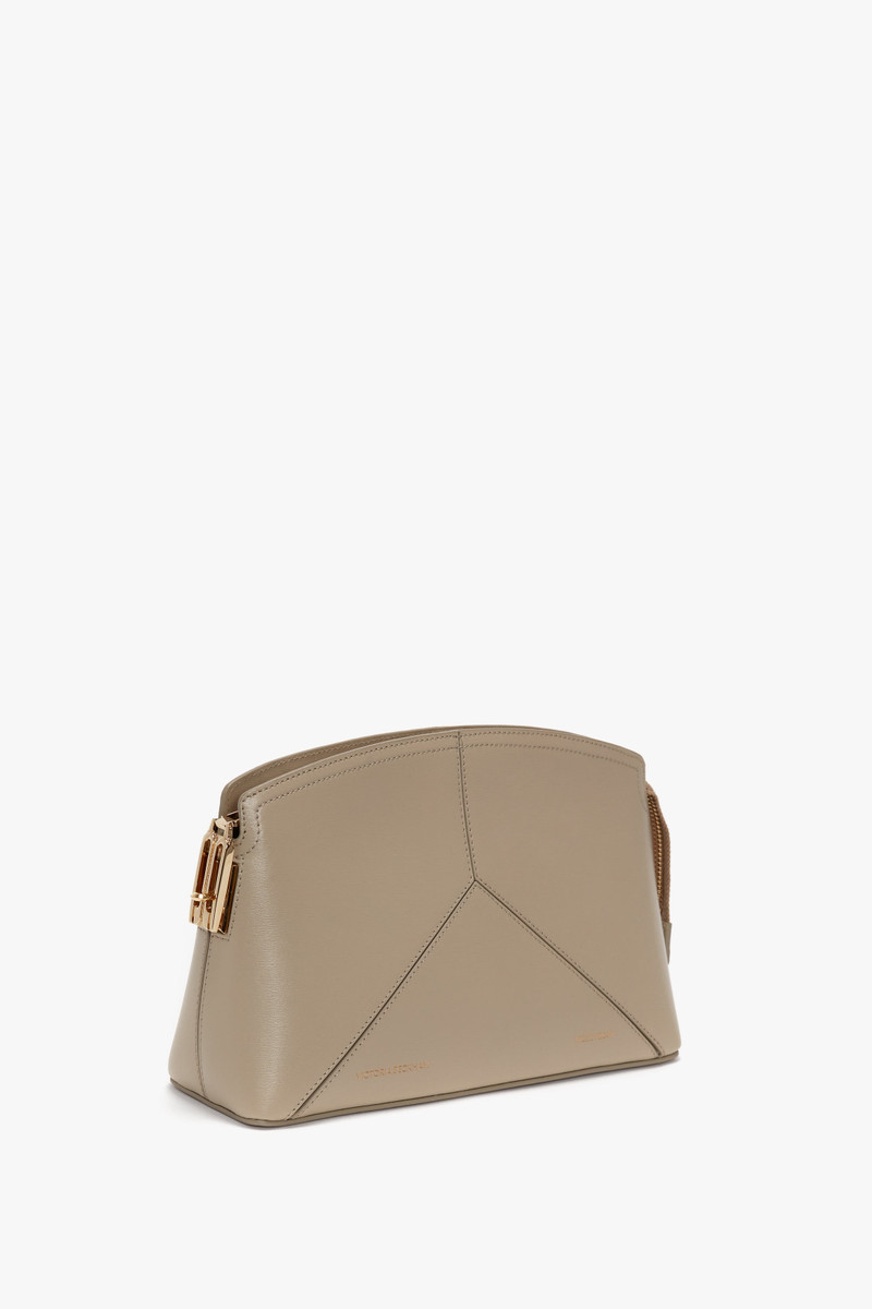 Victoria Cross Body In Taupe Leather 3