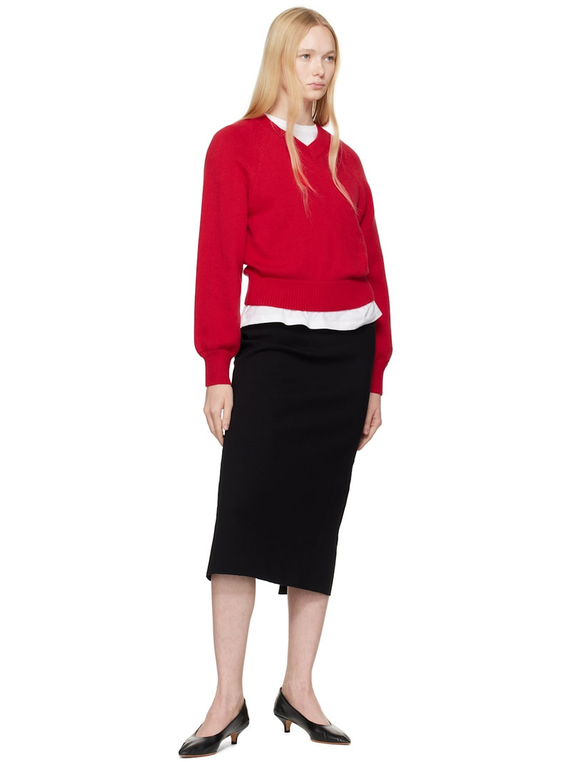 HIGH SPORT Black Petra Midi Skirt outlook