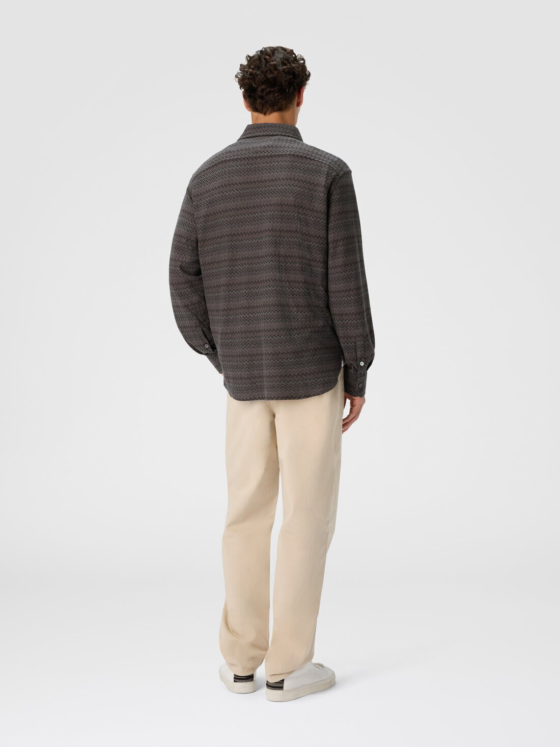 Shirt with Micro Zigzag Tone on Tone - 3