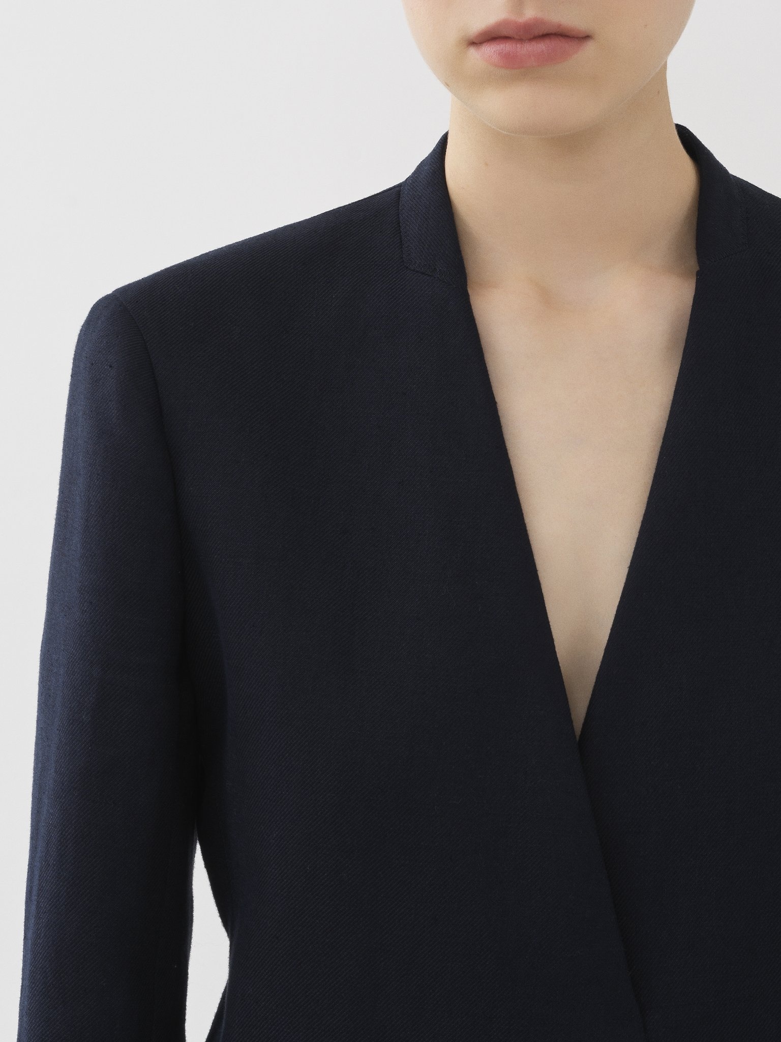 BUTTONLESS TAILORED JACKET - 6