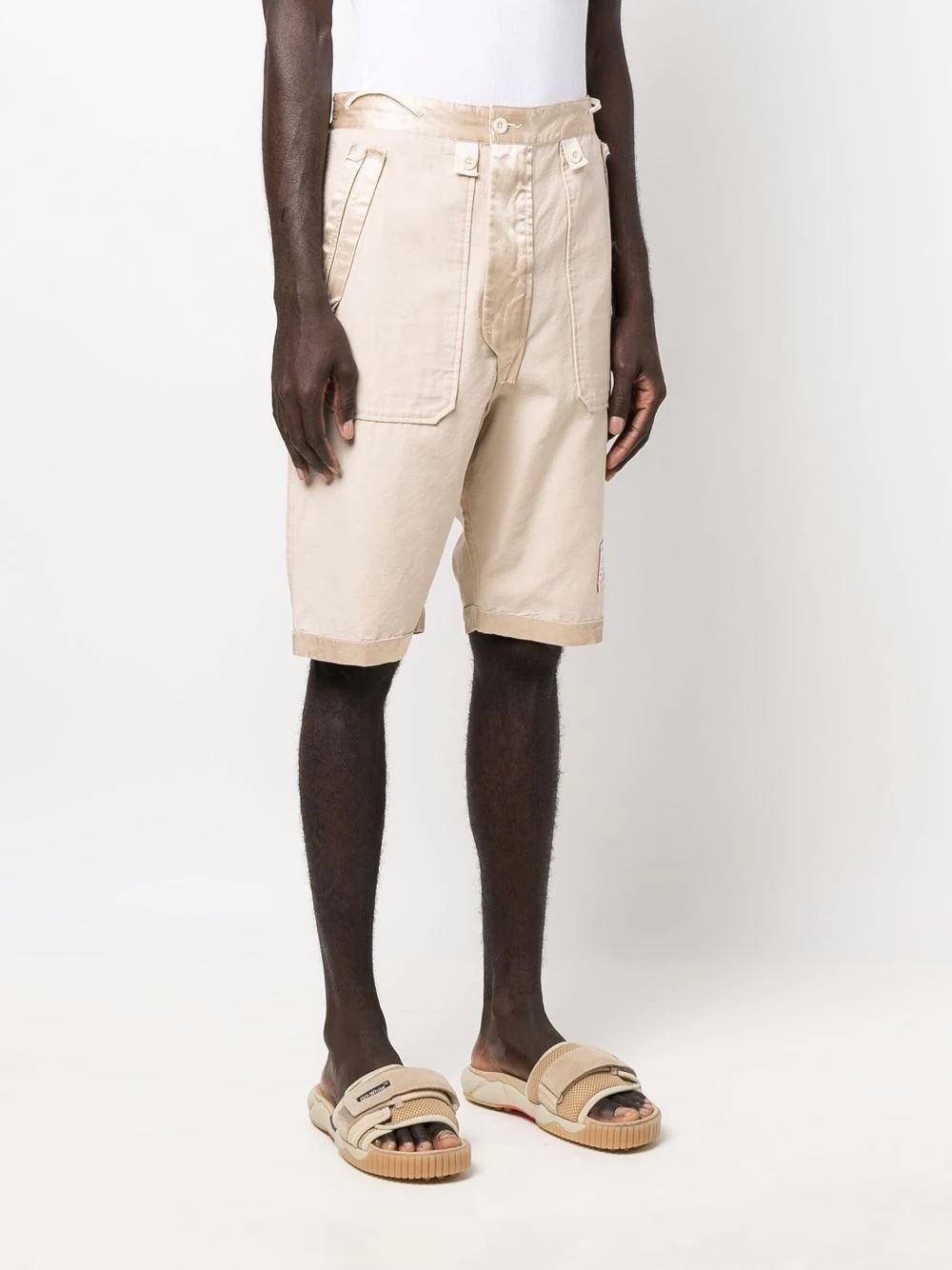 knee-length chino shorts - 3