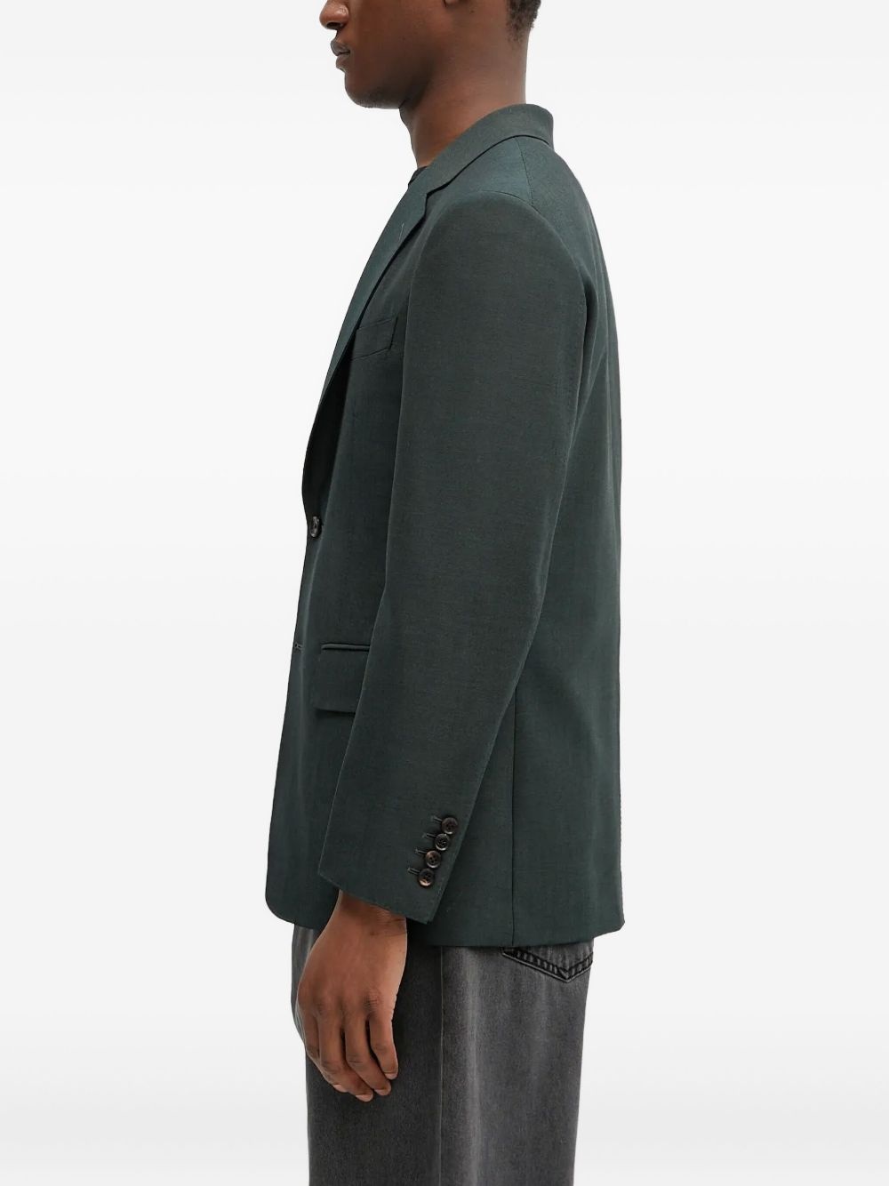 two-button notch-lapel blazer - 3