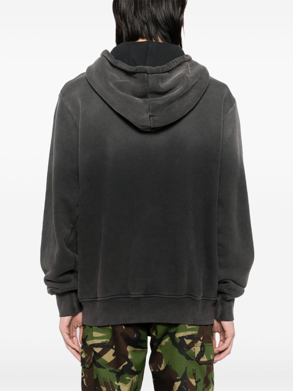 logo-embroidered hoodie - 4