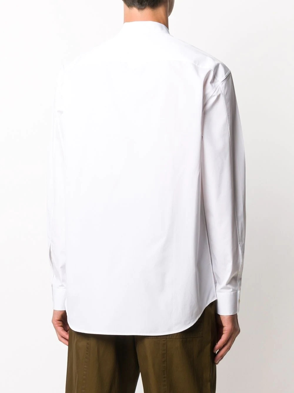 chest-pocket cotton shirt - 4