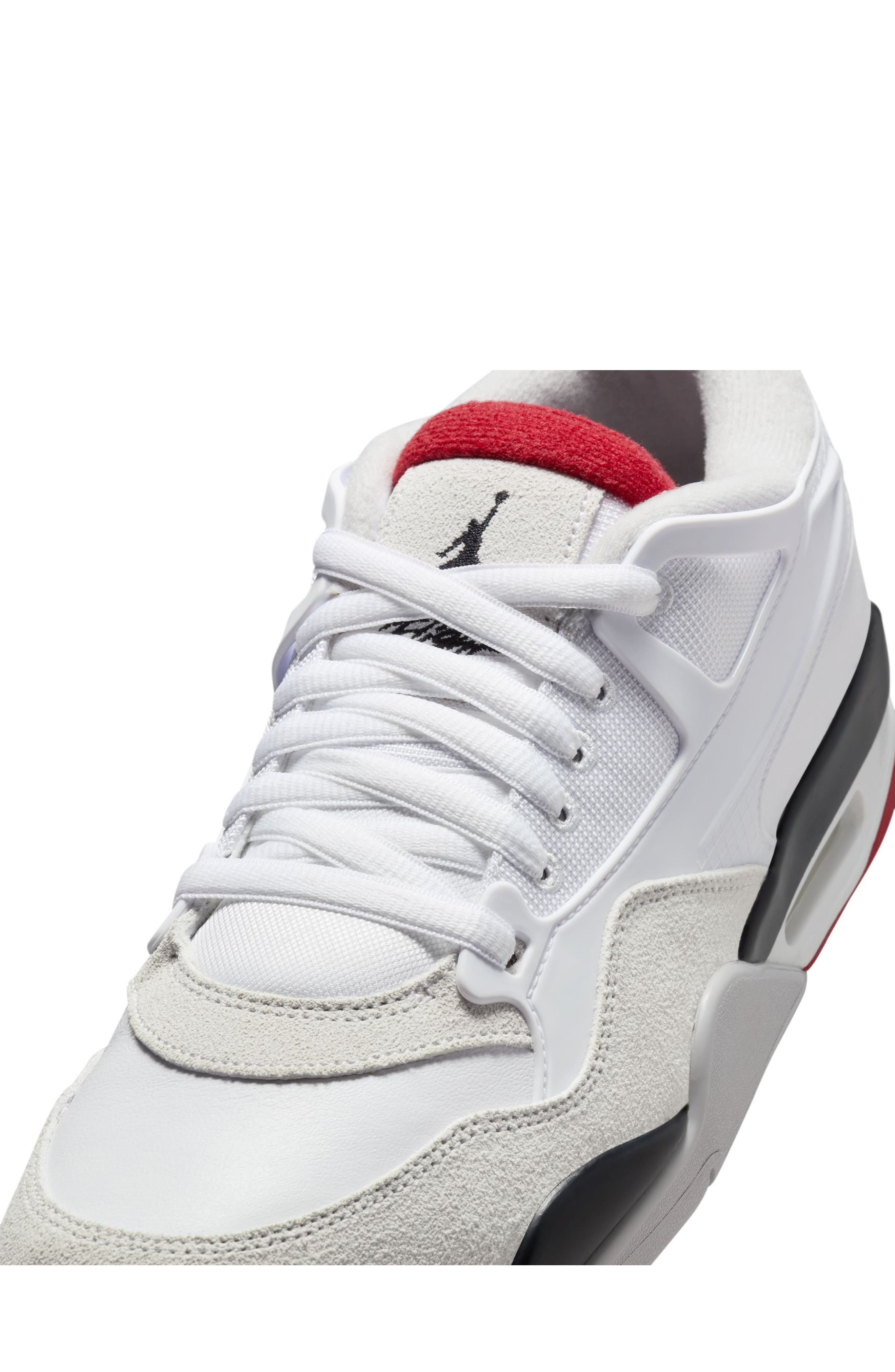 Air Jordan 4 RM Sneaker in White/Varsity Red/Black at Nordstrom - 7