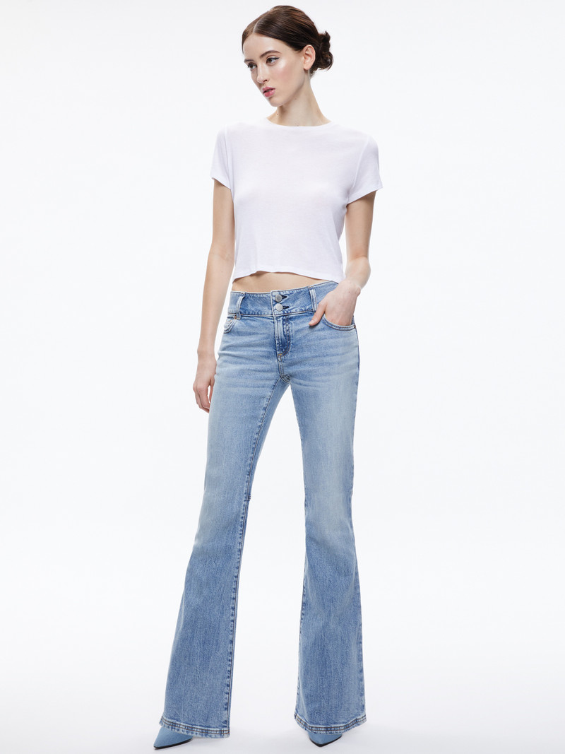 STACEY LOW RISE BELL BOTTOM JEAN 6