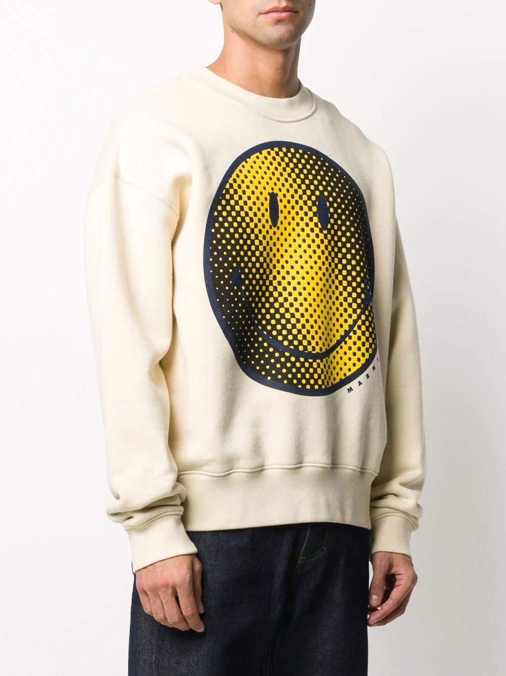 smiley-print sweatshirt - 3