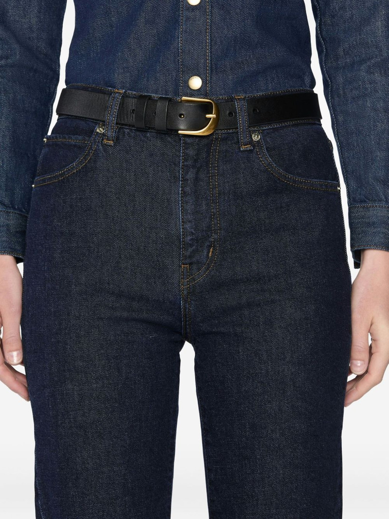 Ruler button-fastening jeans 3