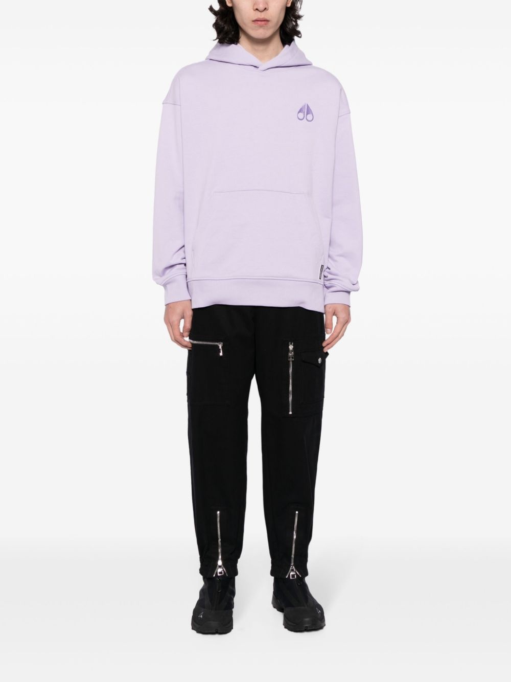 Serge logo-embroidered hoodie - 2
