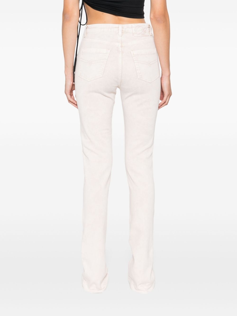 logo-patch jeans - 4