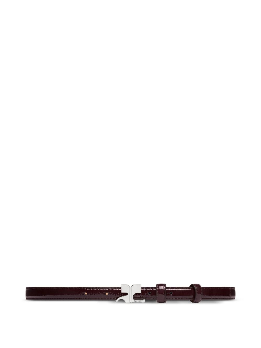 AC-buckle leather belt - 2