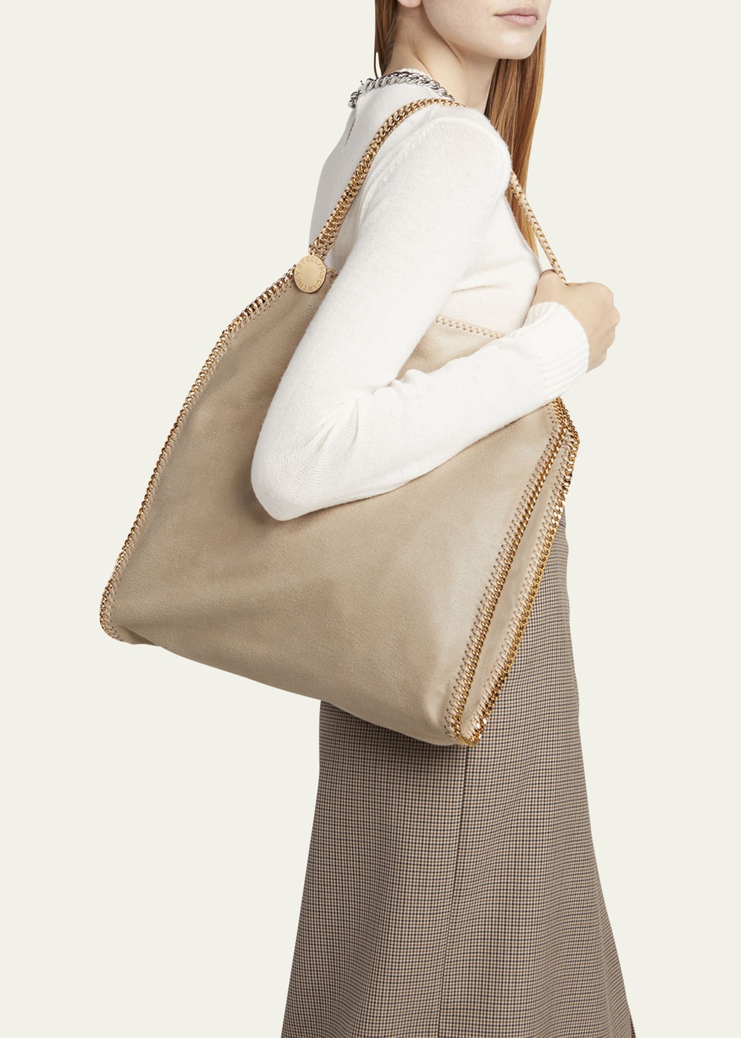 Stella McCartney Falabella Small Shaggy Deer Tote Bag