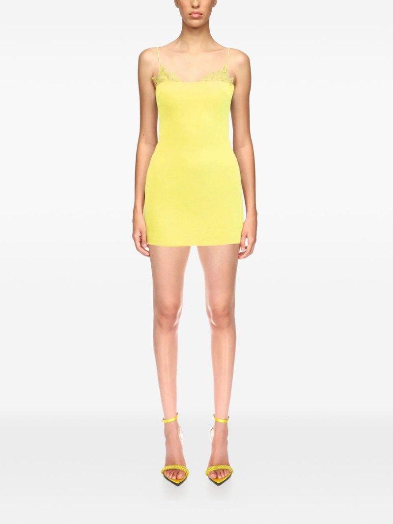 David Koma lace trim-detail mini dress outlook