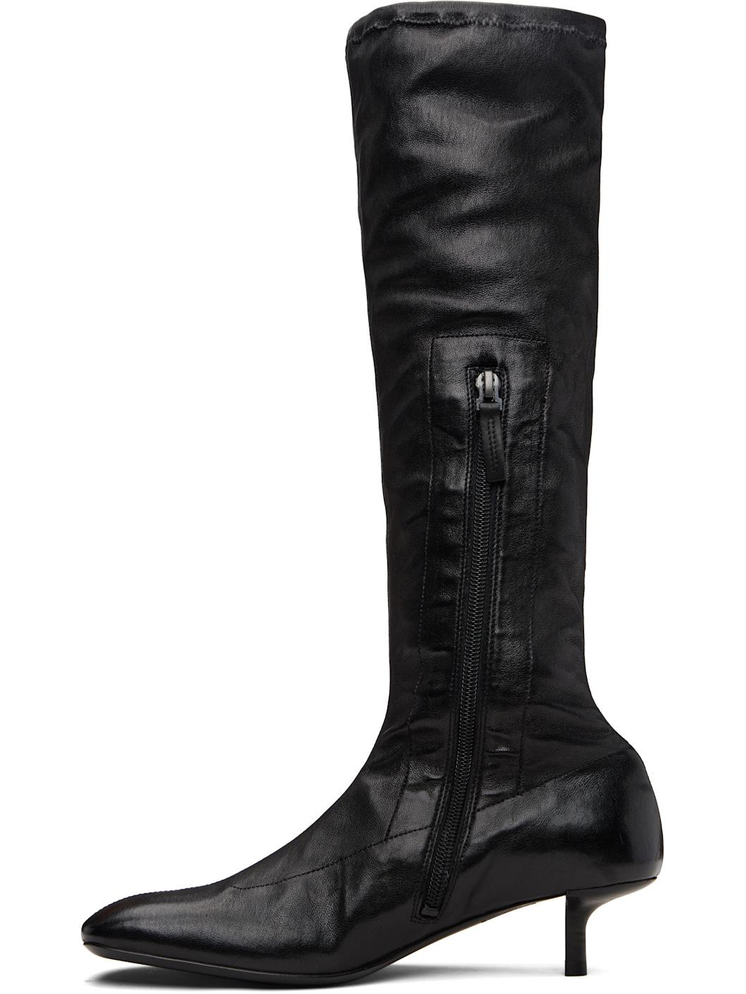 Black Cotama Tall Boots - 3