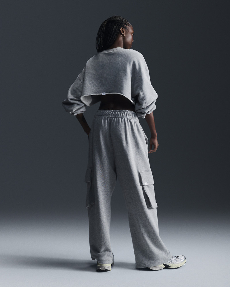 Nike Sportswear Women's Low-Rise Oversized French Terry Open-Hem Pants 5