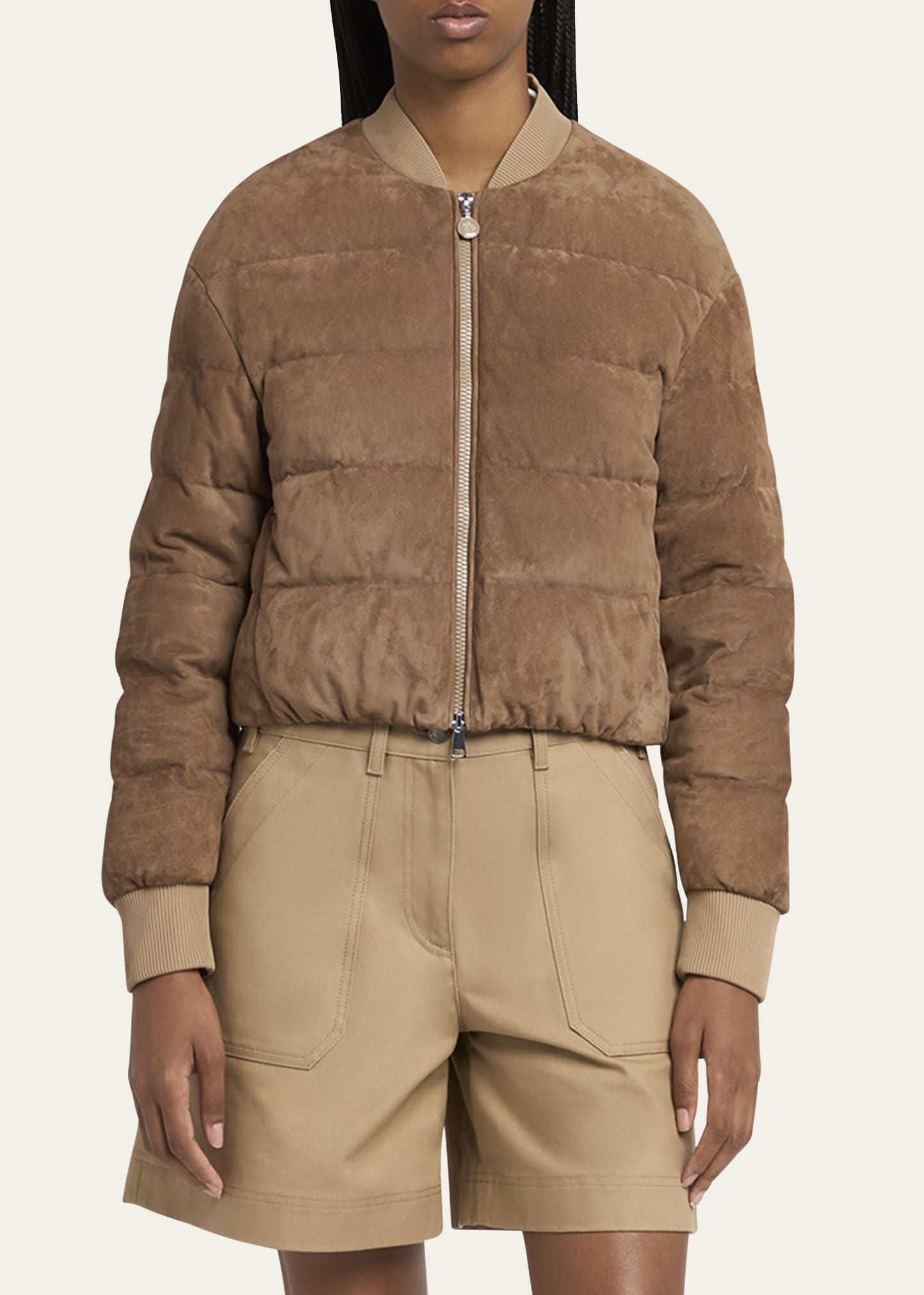 Pollet Suede Bomber Jacket - 4